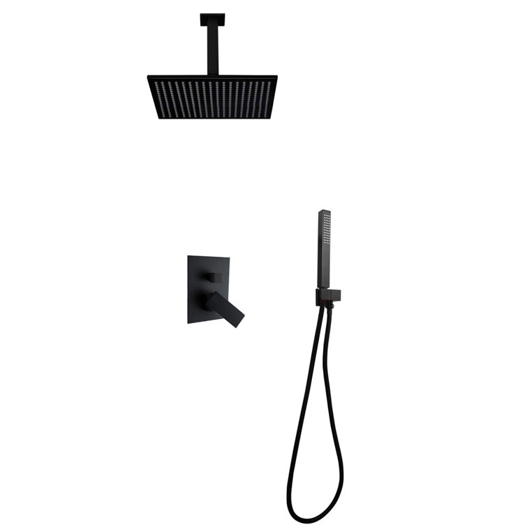 FontanaShowers Chicago Rainfall Volume Control Complete Shower System with Roughin Valve Wayfair